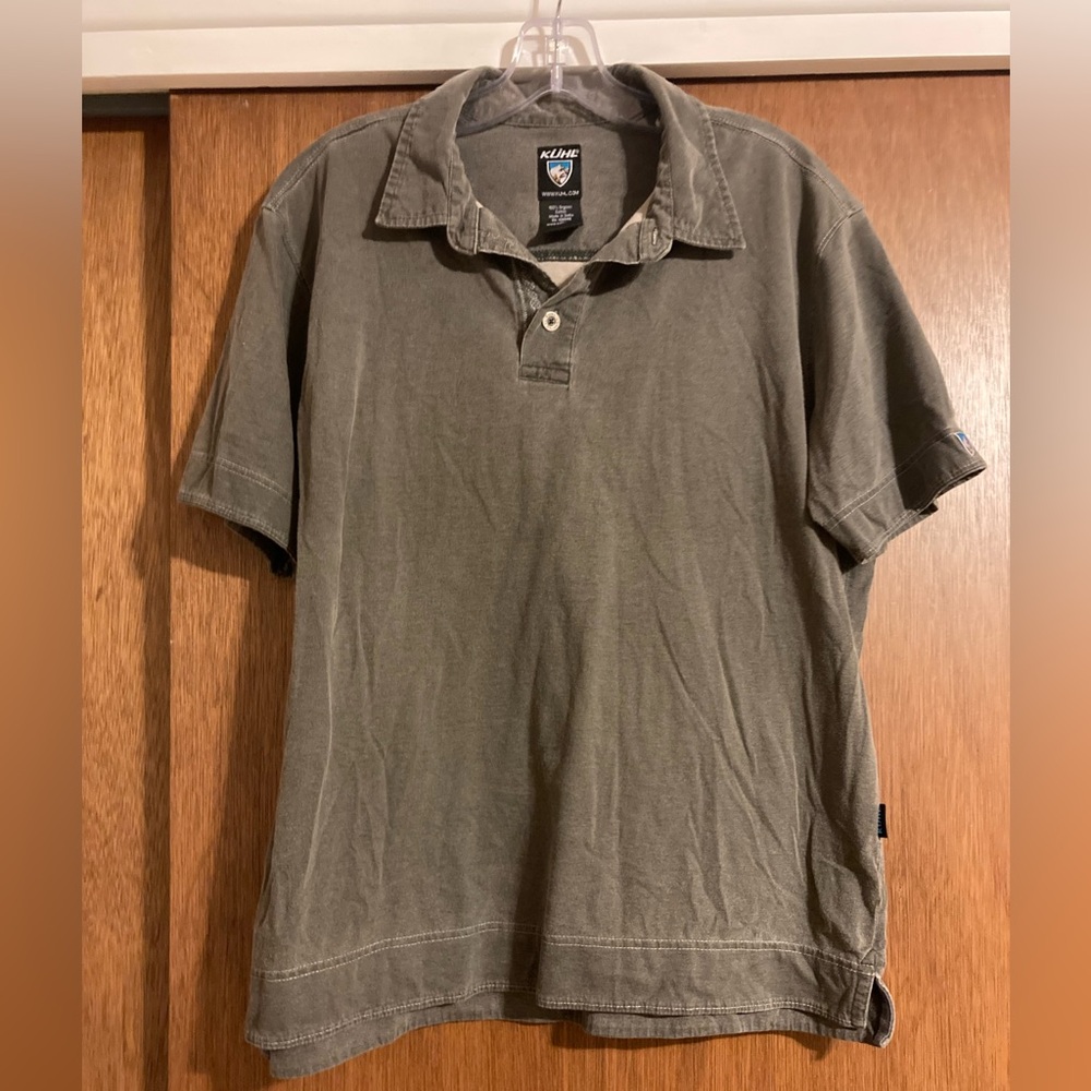 Grey polo shirt, Kuhl, size Large